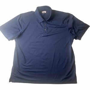 Grand Slam XXL Men’s Golf Polo Navy Blue Outdoors Active *flaw Airflow Breathabl